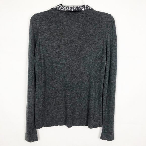 GEORGE Sequin Button Down Gray Cardigan Size Small - Picture 7 of 11